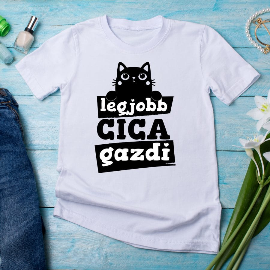 Legjobb cica gazdi - Női póló Lovenir.hu