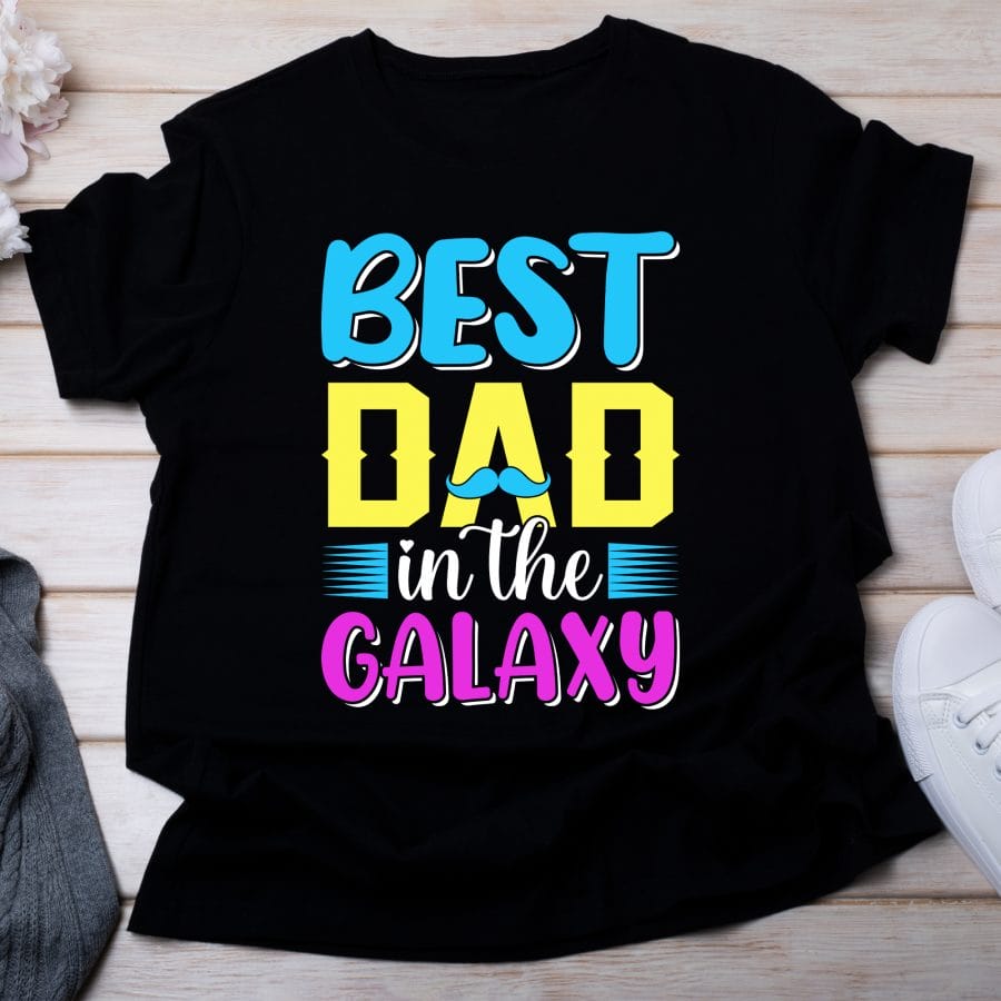 Best dad in the galaxy póló Lovenir.hu