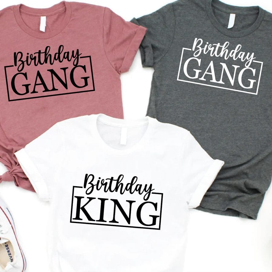 Birthday king, Birthday gang születésnapi férfi póló és szett Lovenir.hu