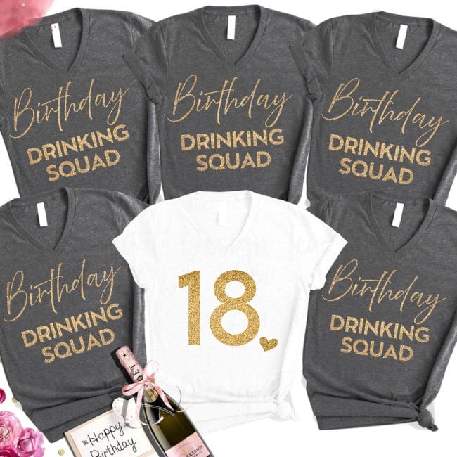 ..., Birthday drinking squad születésnapi női póló és szett Lovenir.hu