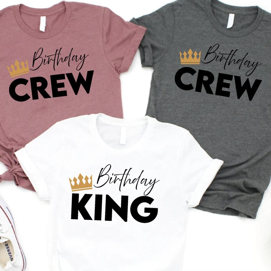 Birthday King, Birthday Crew születésnapi férfi póló és szett Lovenir.hu