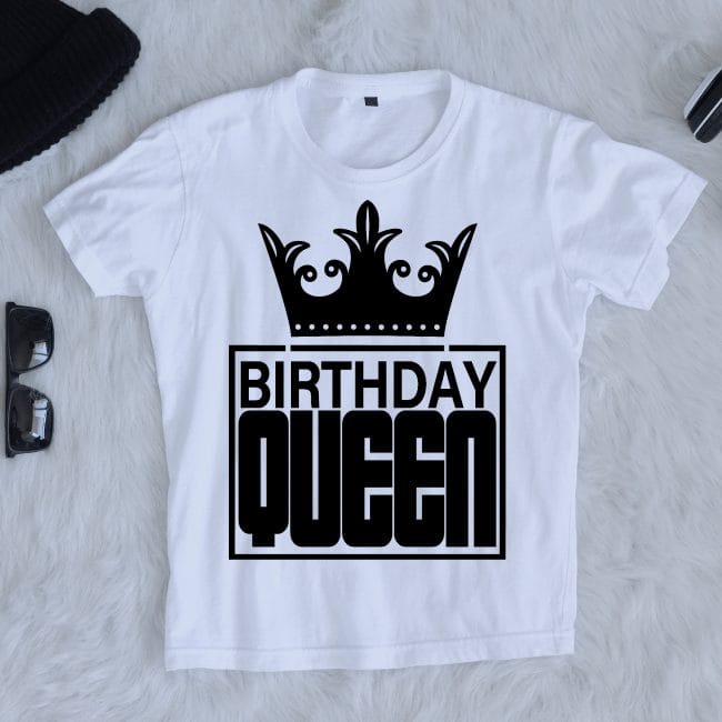 Birthday Queen koronával 2 női póló Lovenir.hu
