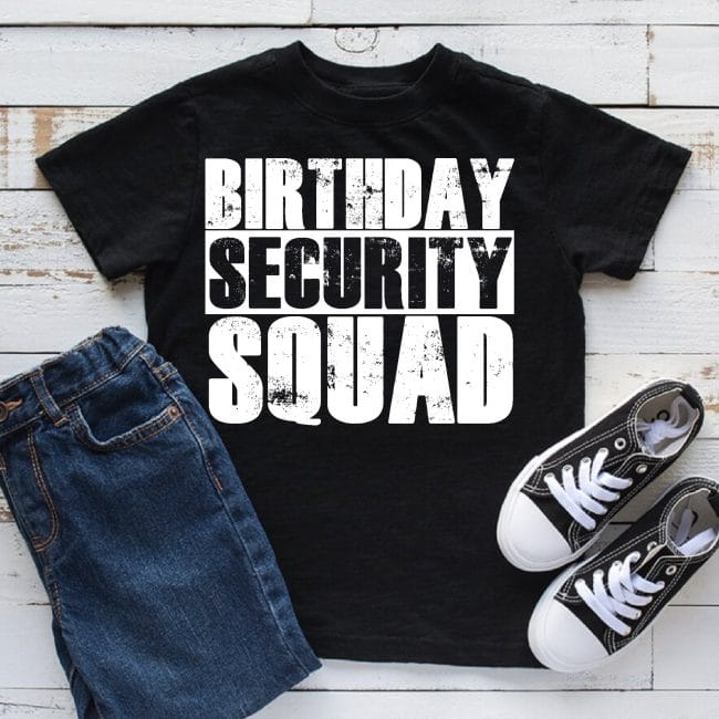Birthday Security Squad születésnapi férfi póló és, vagy szett Lovenir.hu