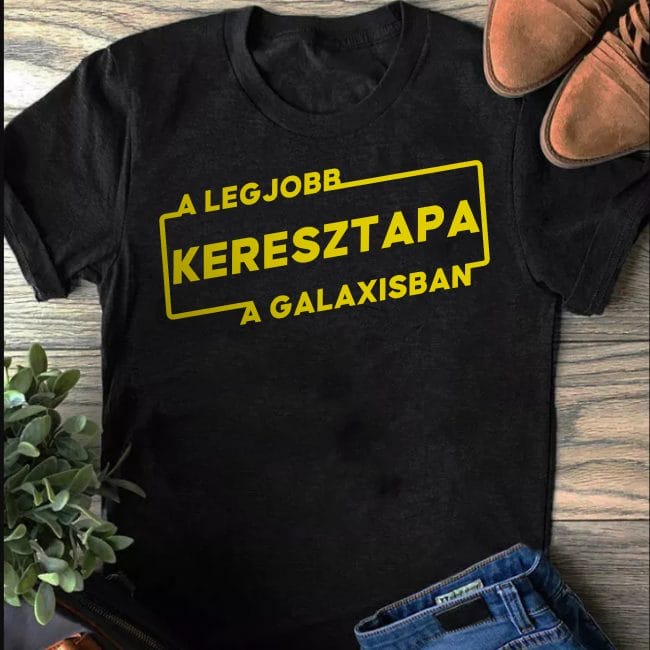 A legjobb keresztapa a galaxisban férfi póló Lovenir.hu