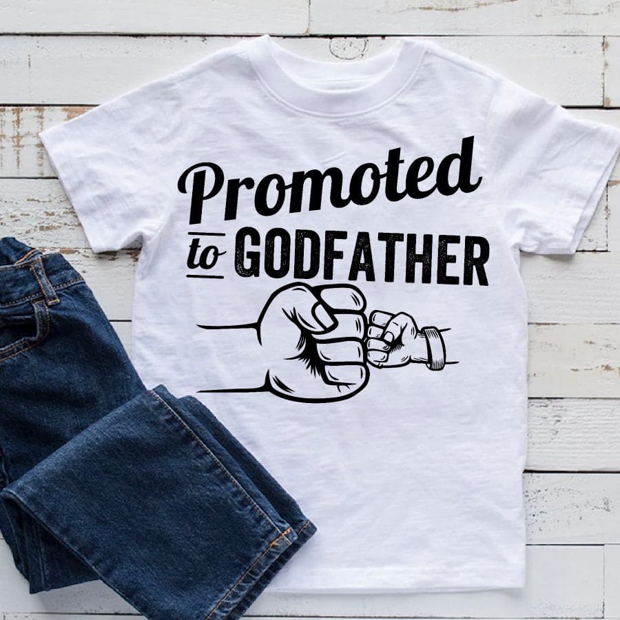 Promoted to Godfather férfi póló Lovenir.hu