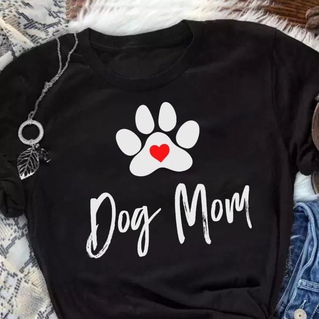 Dog Mom manccsal 2 női póló Lovenir.hu