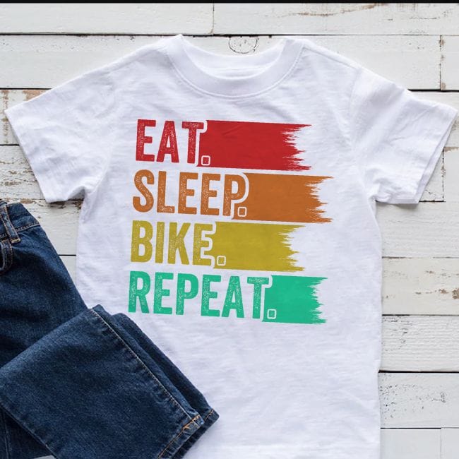Eat, Sleep, Bike, Repeat póló Lovenir.hu