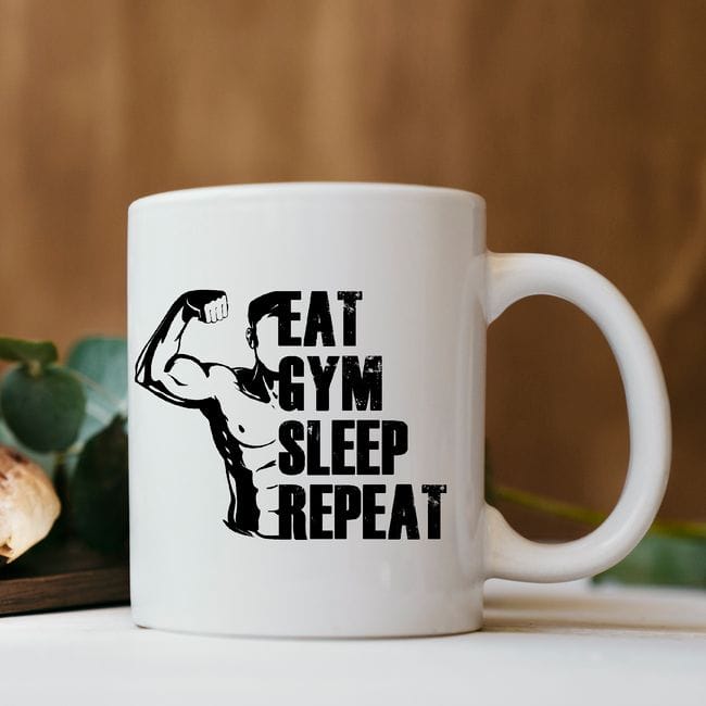 Eat, gym, sleep, repeat bögre Lovenir.hu